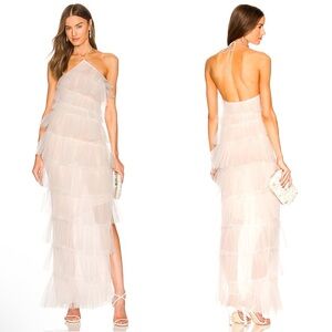 The Bar Henri Tiered Gown Blanc